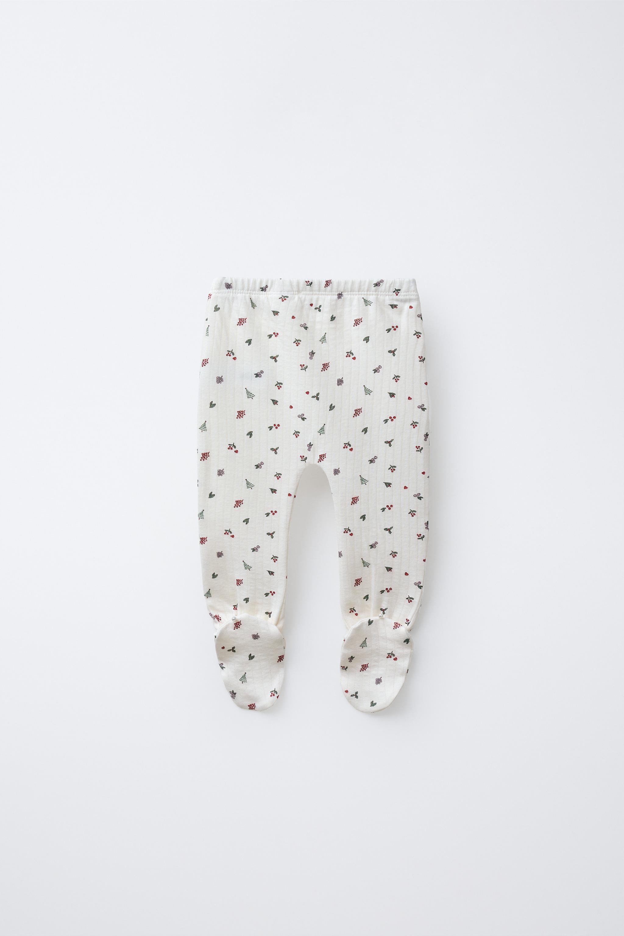 TREE PRINT FOOTED LEGGINGS